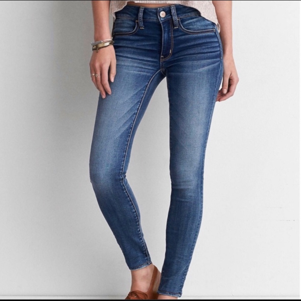 American Eagle Super Stretch Mid Rise Jegging